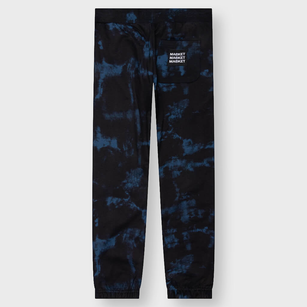 Cali Arc Peace Sweatpants - Navy Smoke Tie Dye