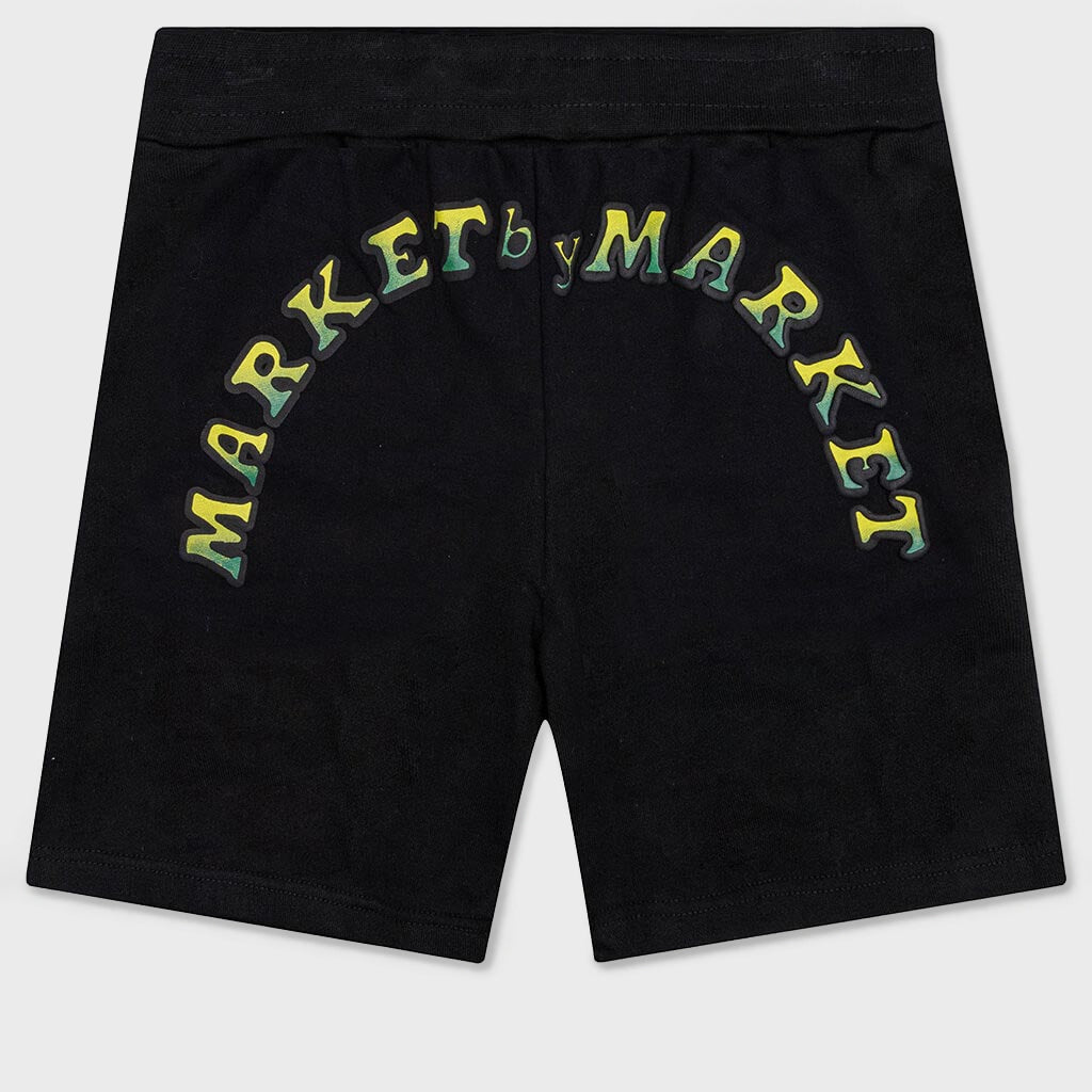 Cali Lock Gradient Sweatshorts - Black