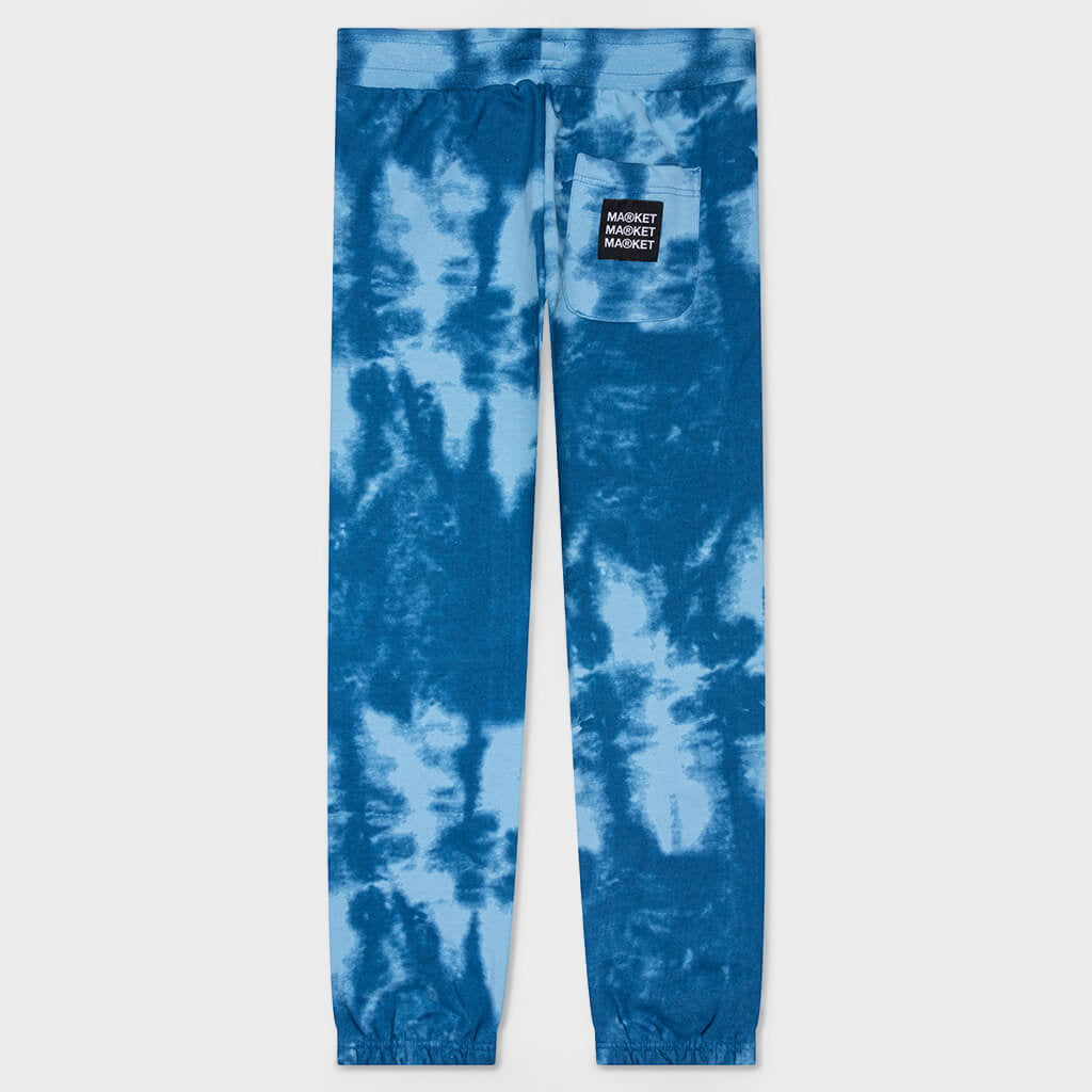 Cali Lock Gradient Tie-Dye Sweatpants - Blue