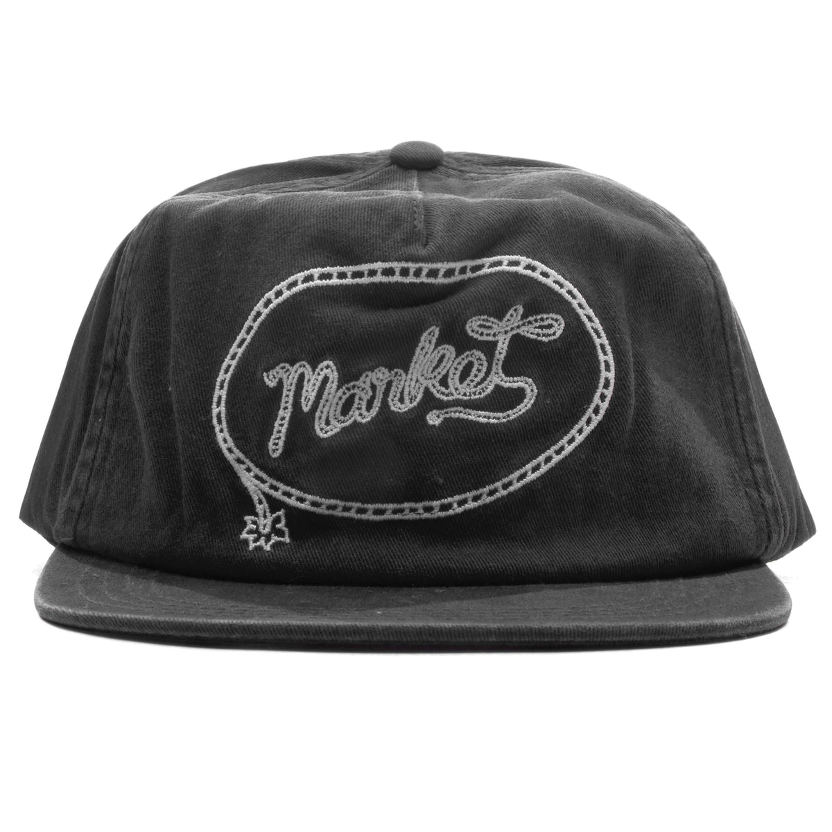 Lasso Lockup 5-Panel Hat - Pirate Black