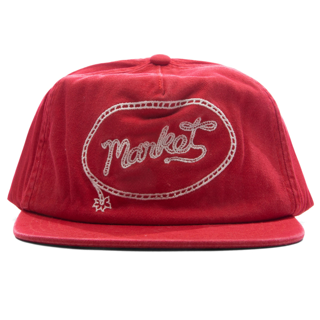 Market Lasso Lockup 5-Panel Hat - Salsa