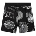 Monogram AOP Grayscale Sweatshorts - Black
