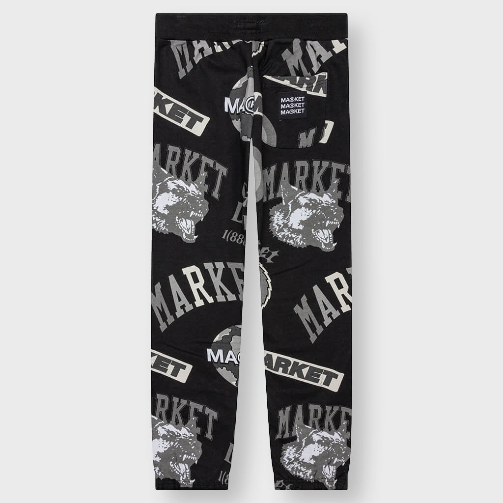 Monogram Grayscale Sweatpants - Black