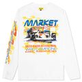 Racing Stripe L/S T-Shirt - White