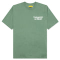 Smiley Contemporary Art T-Shirt - Sage