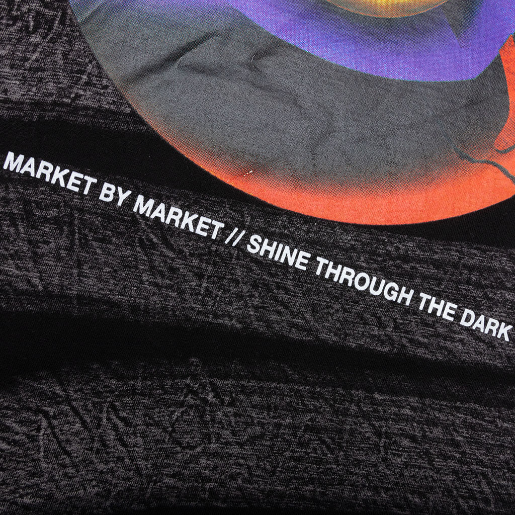 Smiley Happiness Within Tie-Dye T-Shirt - Black