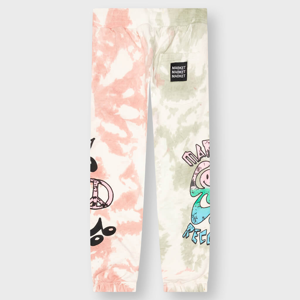 Smiley Records Angel Sigh Sweatpants - Sand Tie-Dye