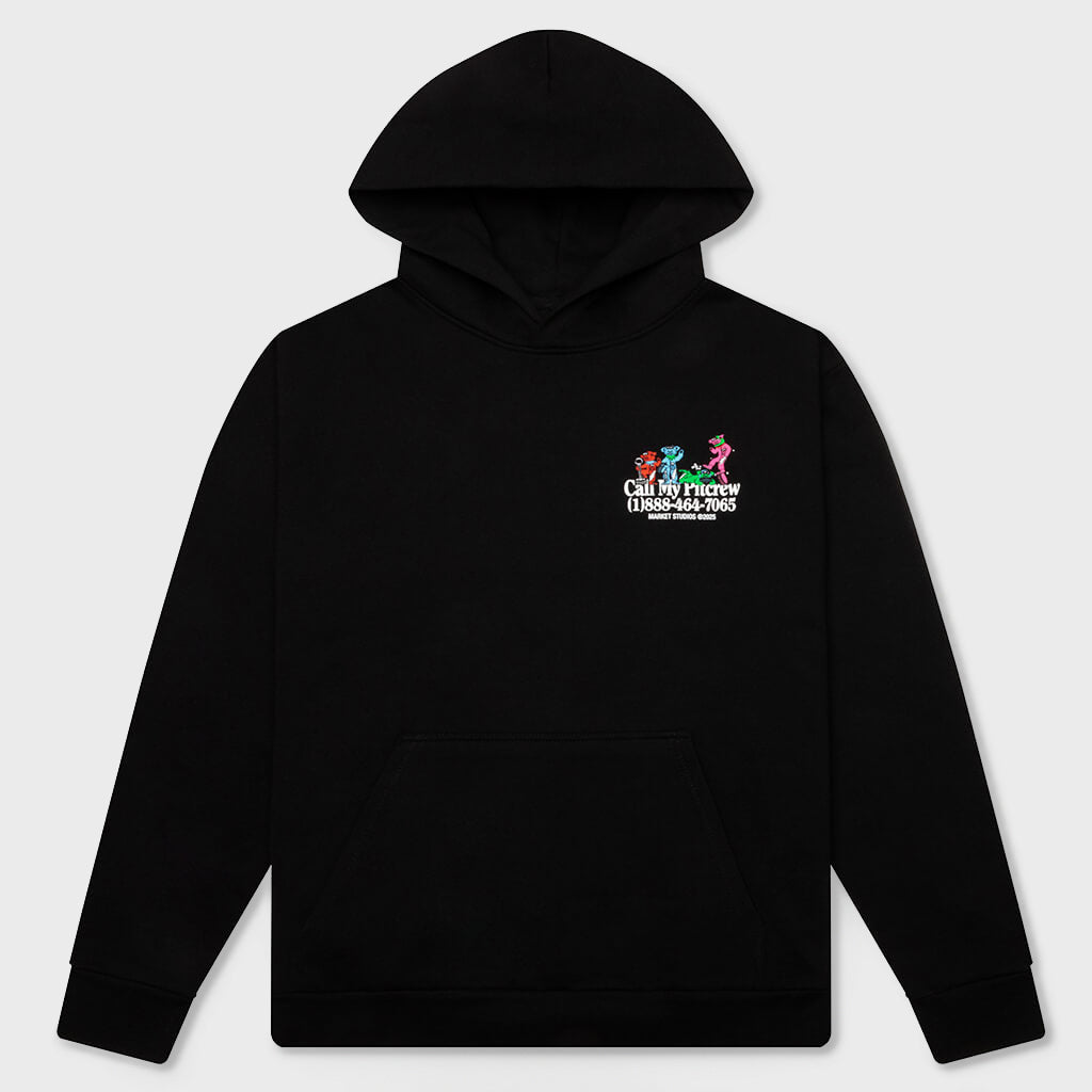 Call My Pitcrew Hoodie - Black