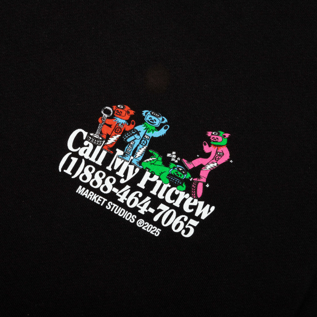 Call My Pitcrew Hoodie - Black