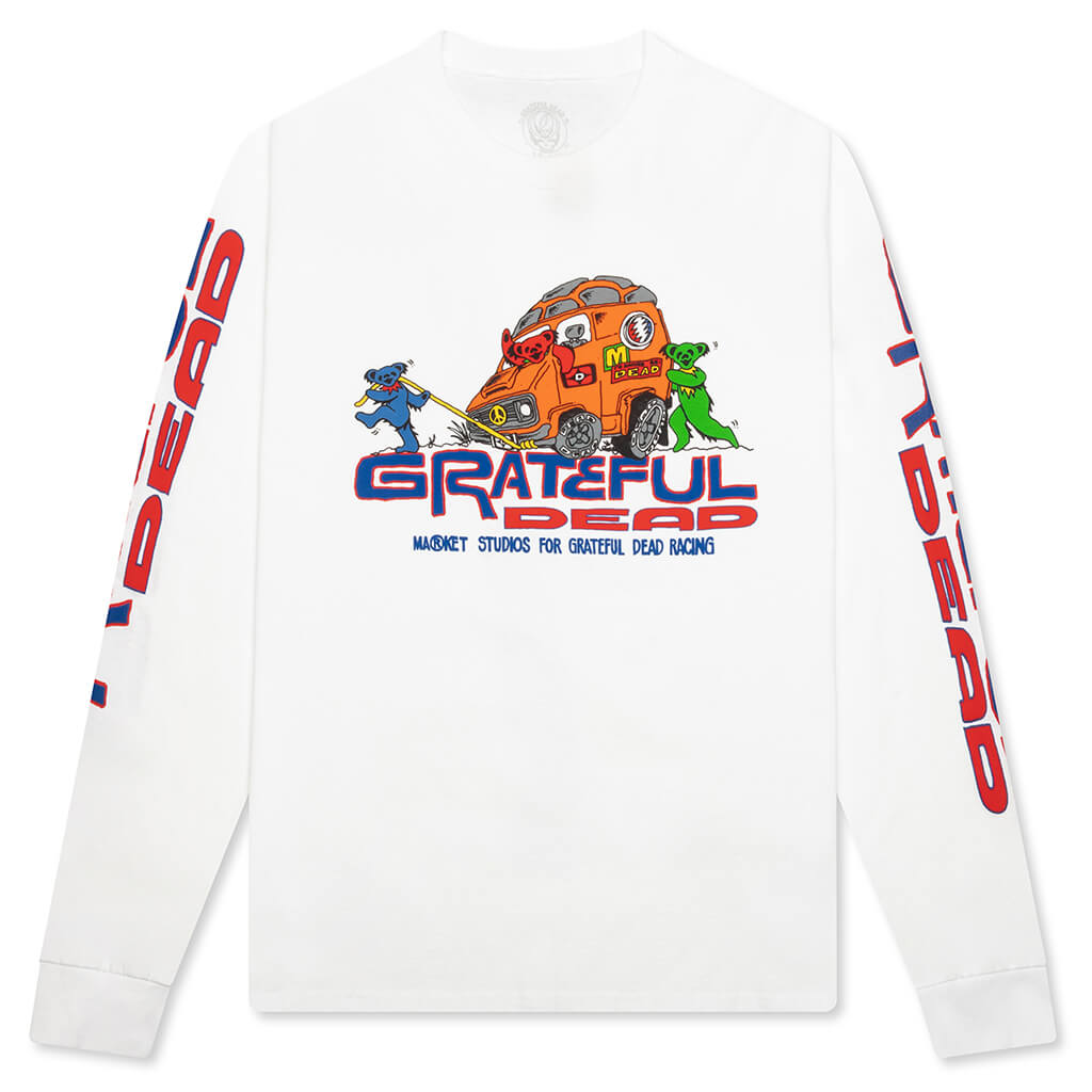 Tow Pulls L/S T-Shirt - White