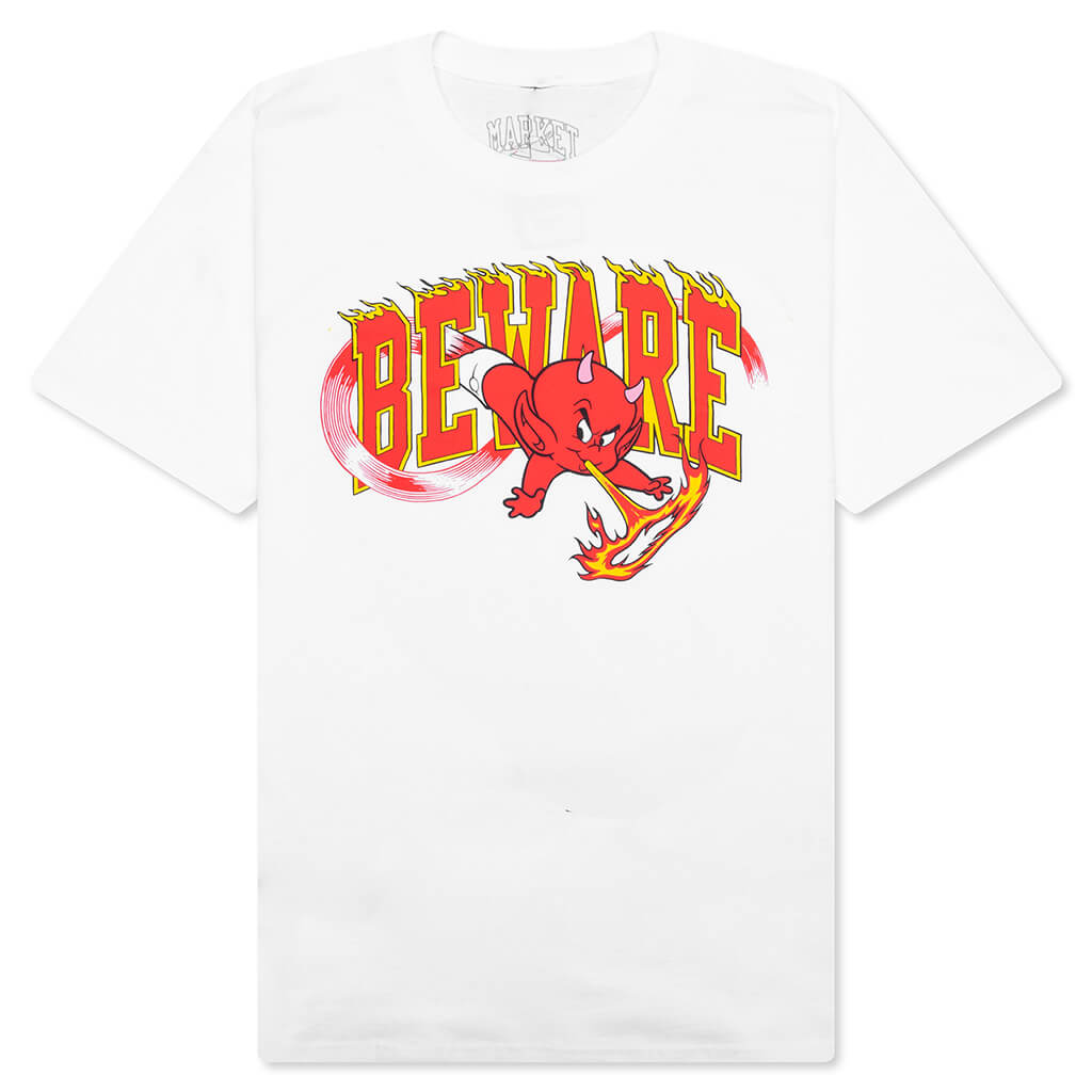 Beware S/S T-Shirt - White