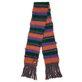 Multicolour Striped Mohair and Wool Scarf - Multicolor