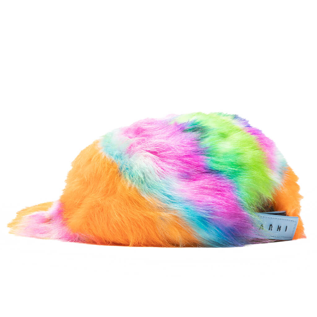 Shearling Baseball Hat - Orange