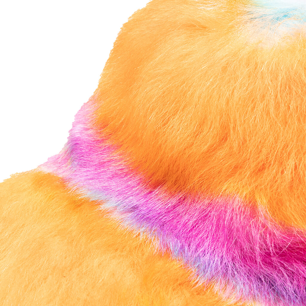 Shearling Baseball Hat - Orange