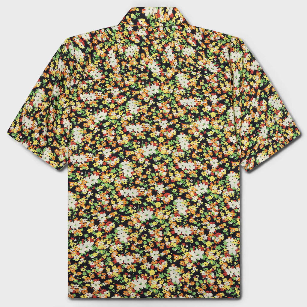 Flower Shirt - Black Floral Shorts
