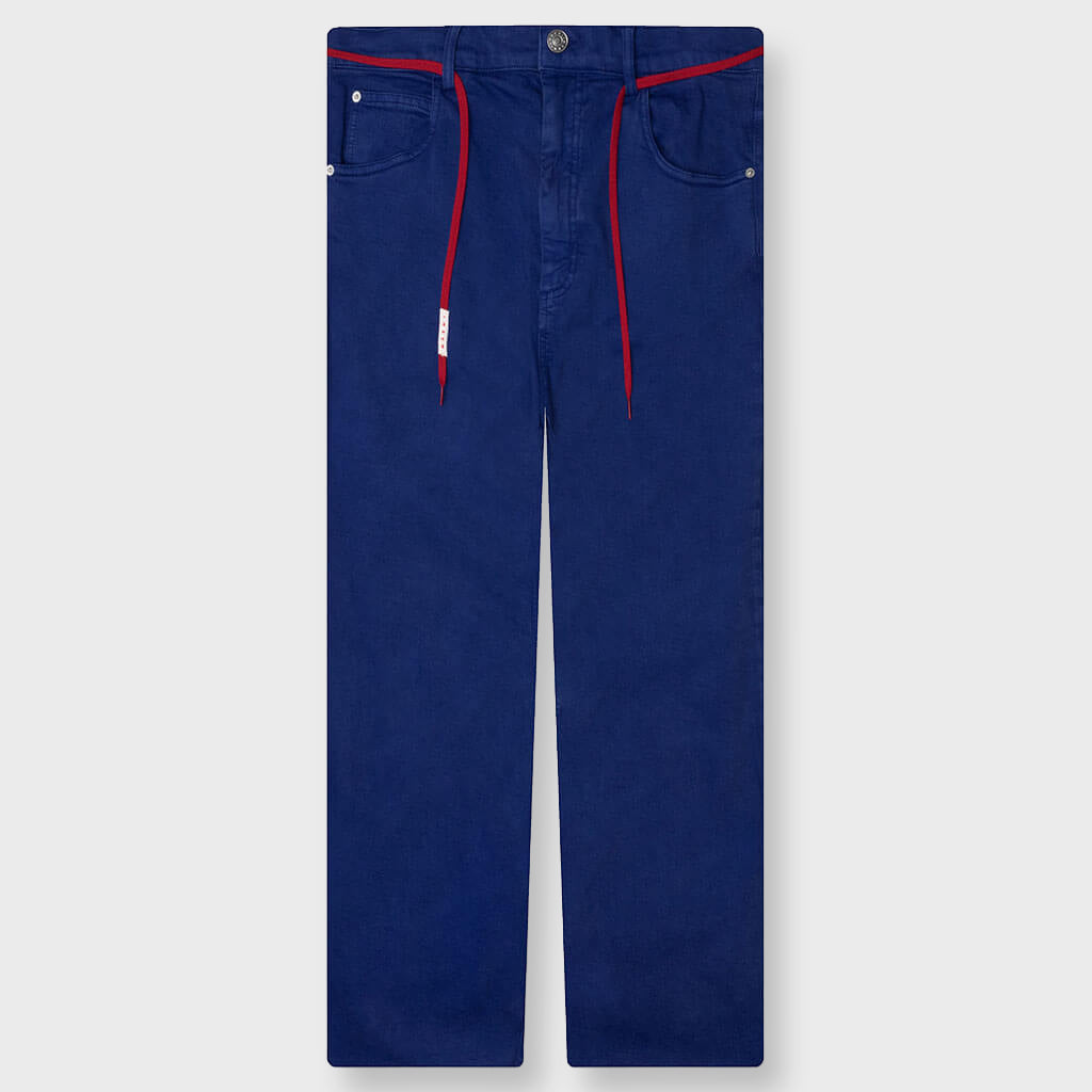 Blue Flared 5 Pocket Trousers - Bluette