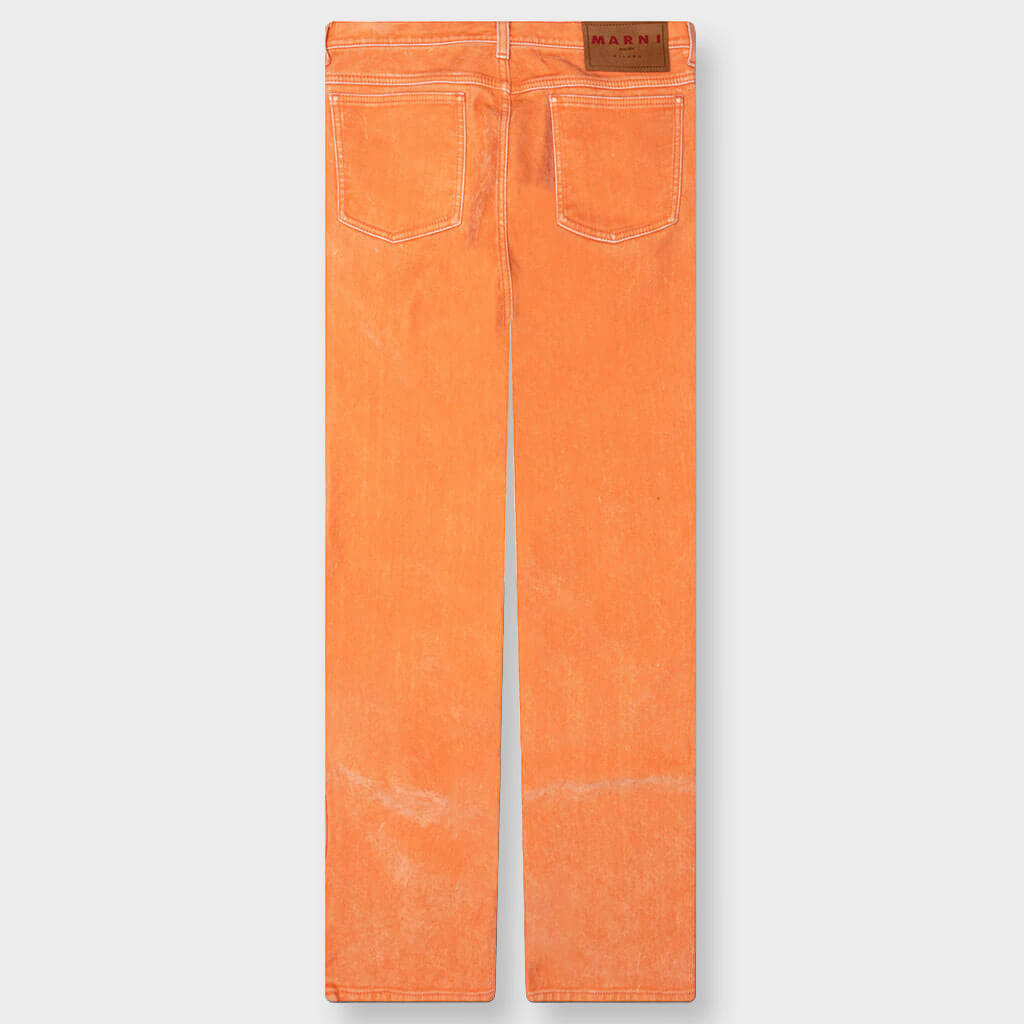 Flared 5 Pocket Trousers - Light Orange