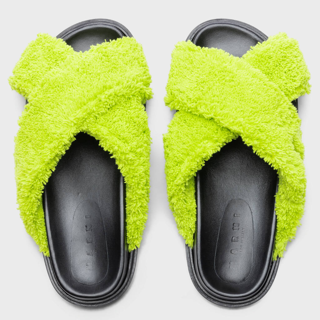 Fussbett Slide Sandal - Lime Green