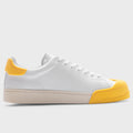 Leather Sneakers - Lily White/Yellow