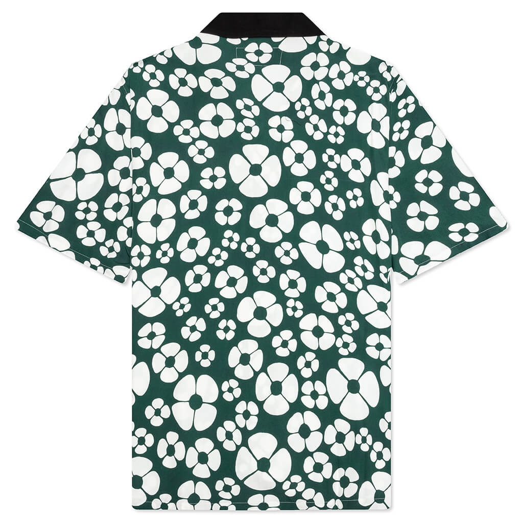 S/S Floral Shirt - Forest/Green