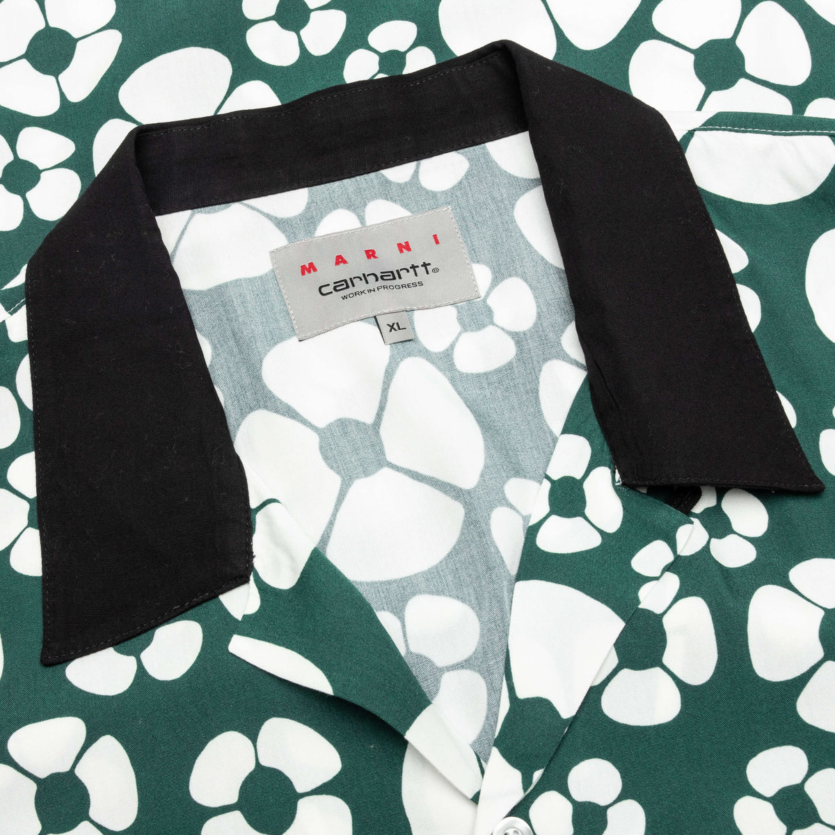 S/S Floral Shirt - Forest/Green