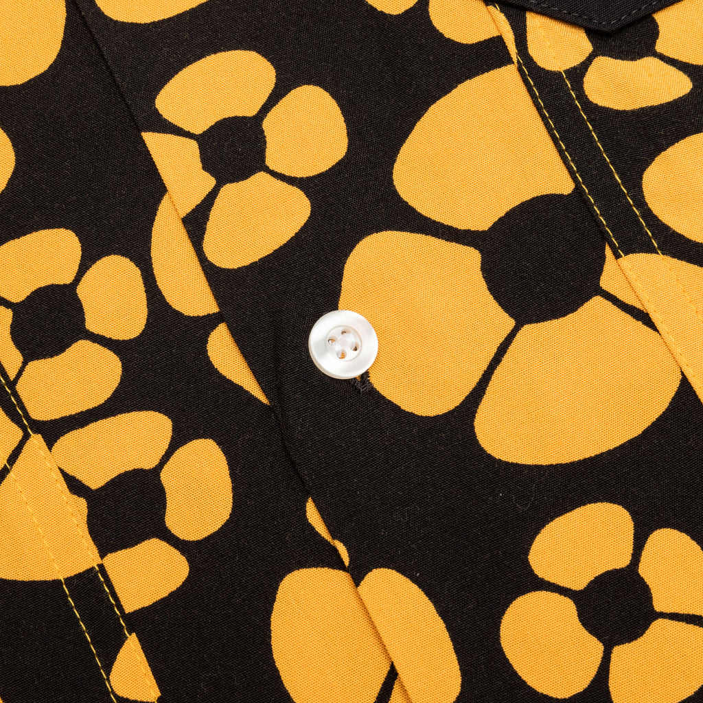 S/S Floral Shirt - Golden/Yellow