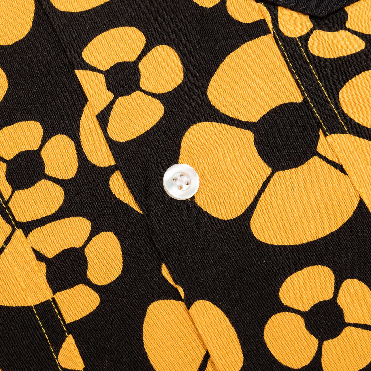 S/S Floral Shirt - Golden/Yellow