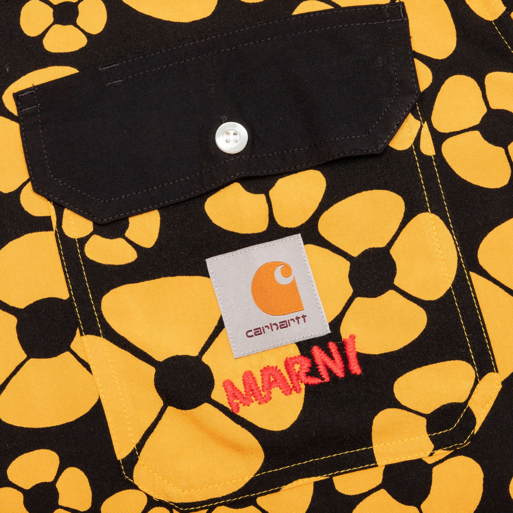 S/S Floral Shirt - Golden/Yellow