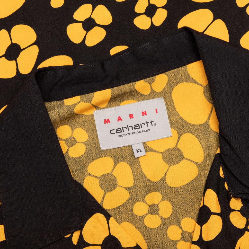 S/S Floral Shirt - Golden/Yellow