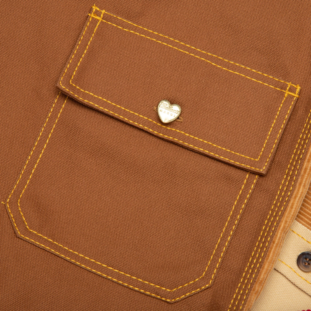 Color-Block L/S Overshirt - Tobacco