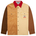 Color-Block L/S Overshirt - Tobacco