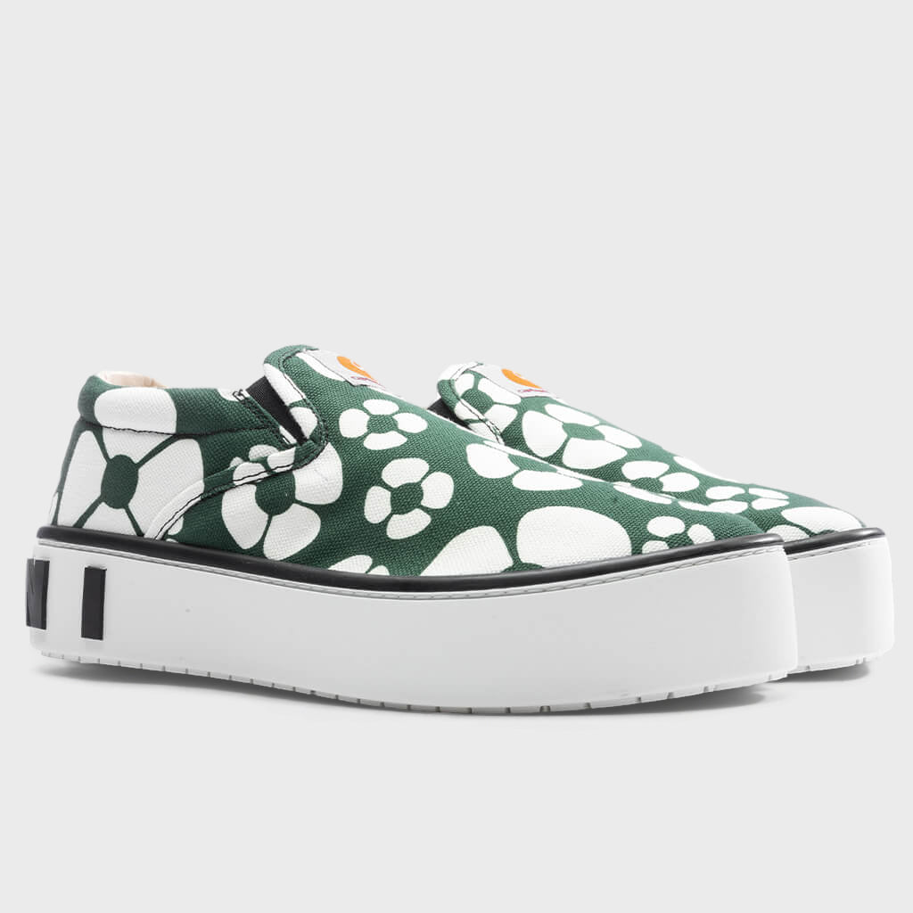 Slip-On Sneakers - Dark/Green