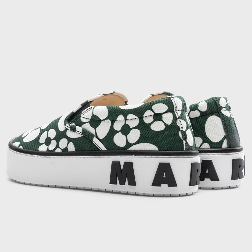 Slip-On Sneakers - Dark/Green