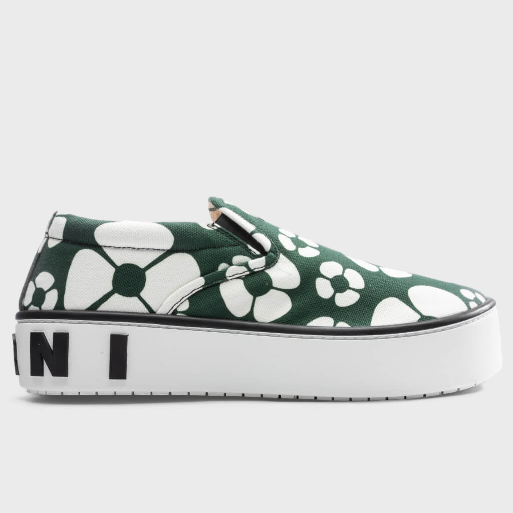 Slip-On Sneakers - Dark/Green