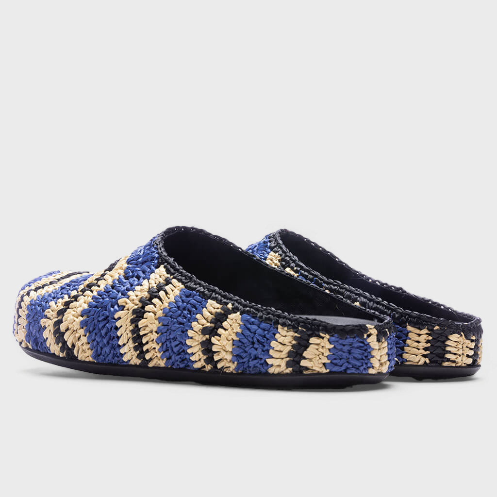 Fussbett Sabot - Vivid Blue/Natural