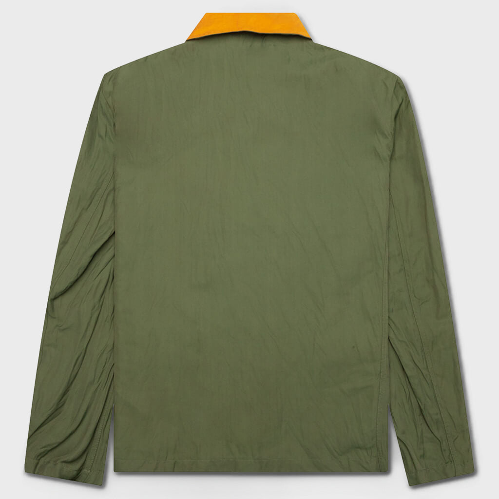 Gabardine Jacket - Stone Green