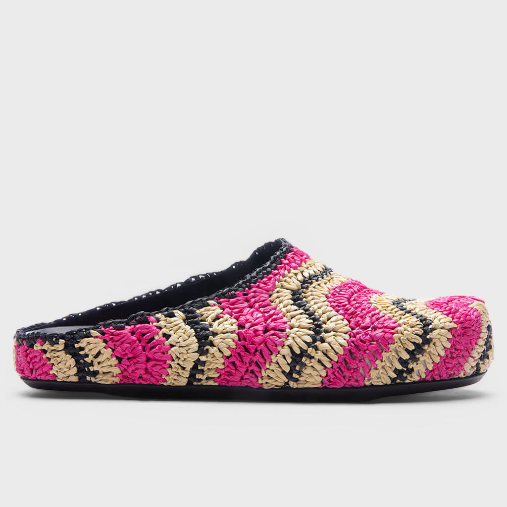Sabot - Fuchsia/Natural