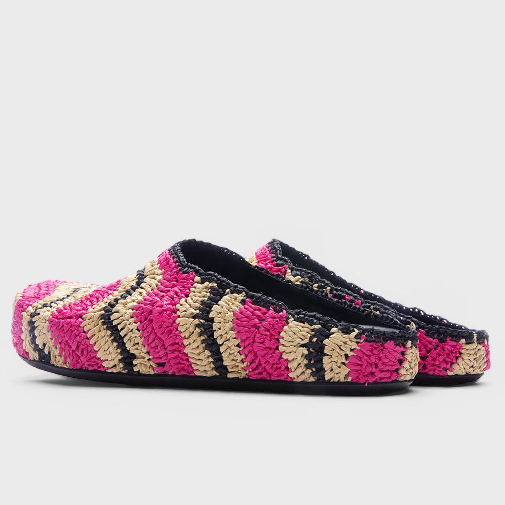 Sabot - Fuchsia/Natural