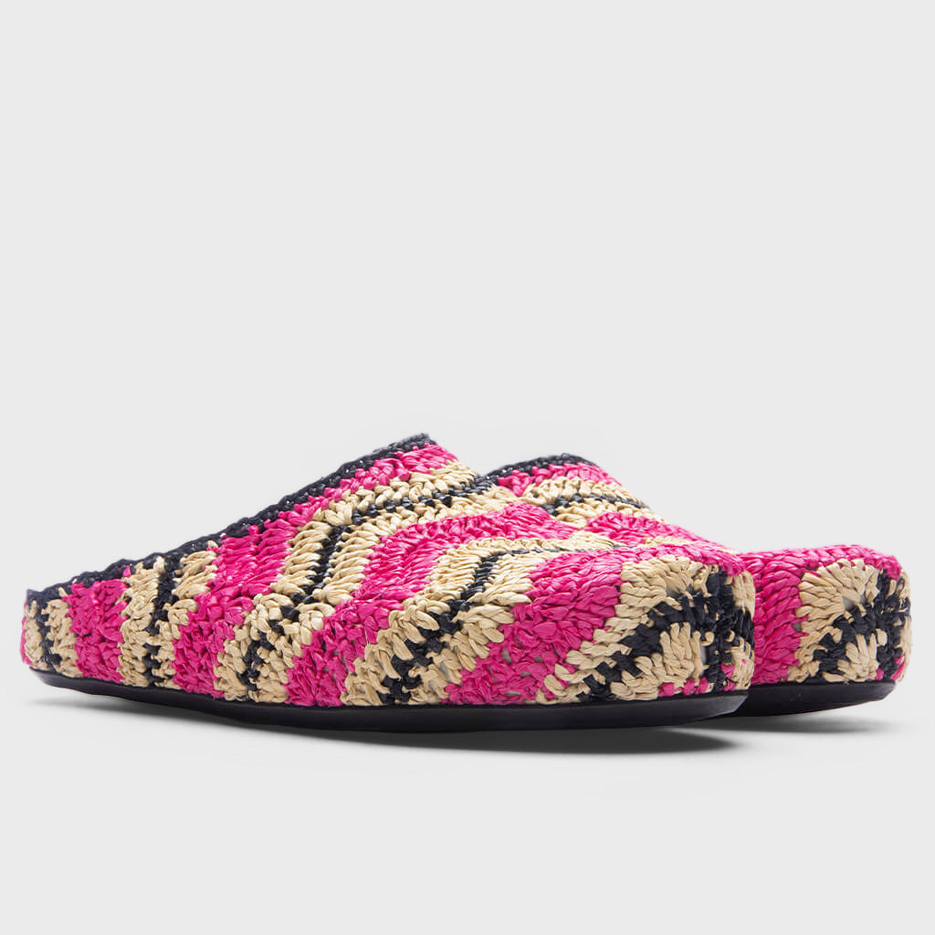 Sabot - Fuchsia/Natural