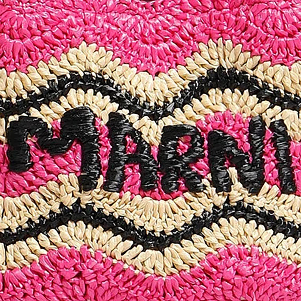 Venice Mini Bucket Bag - Fuchsia/Natural
