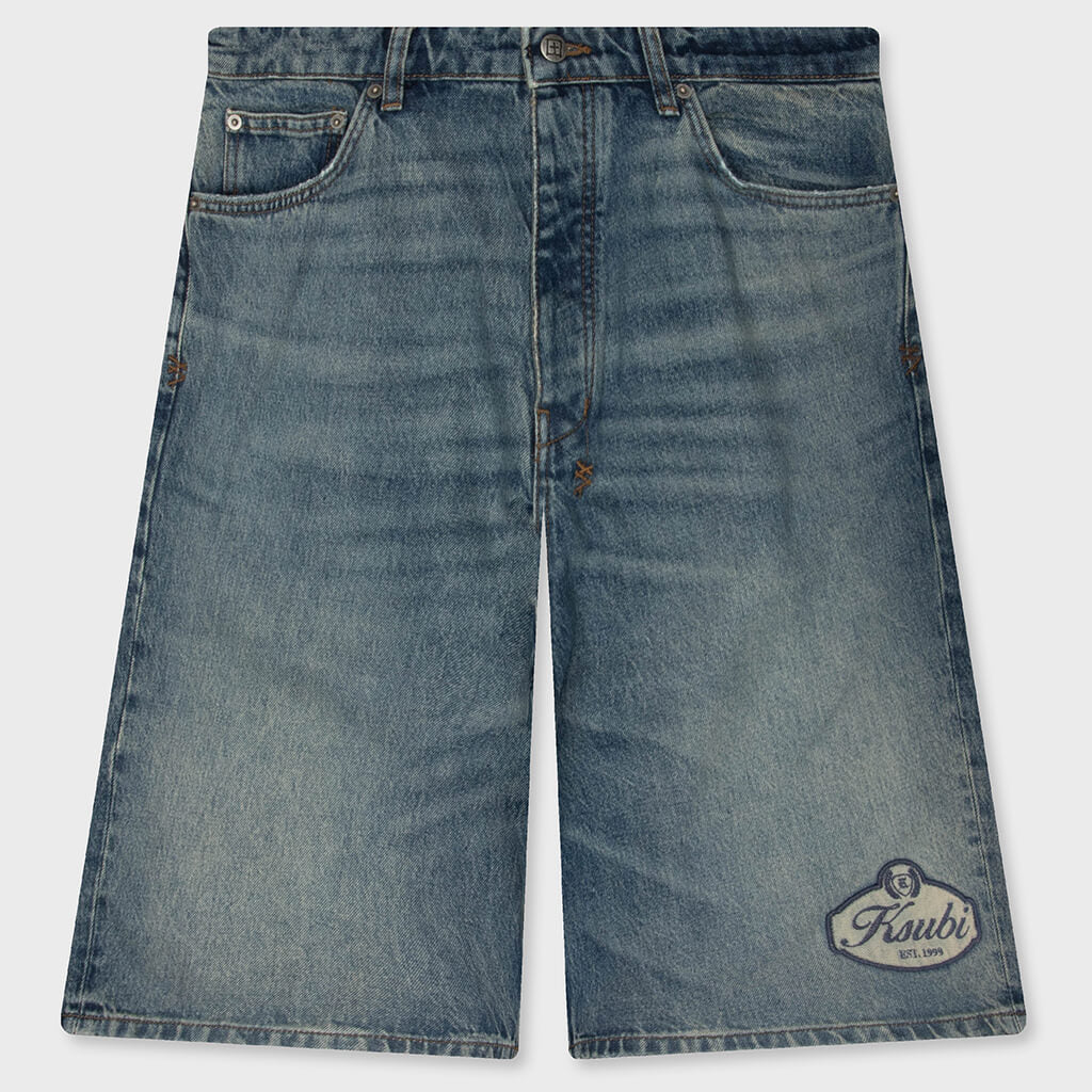 Maxx Denim Short - Hendrix Blue Repair