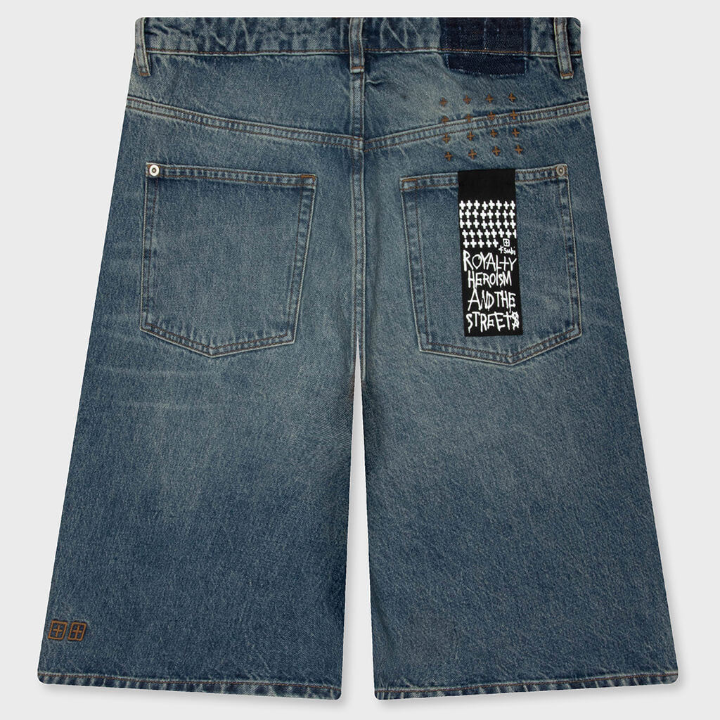 Maxx Denim Short - Hendrix Blue Repair