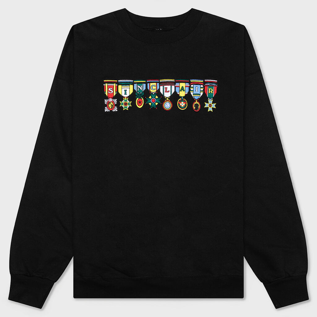 Medals Crewneck Sweatshirt - Black