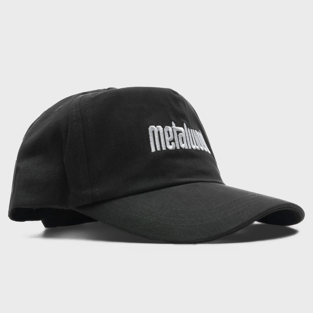 Metal Logo 5-Panel Hat - Black