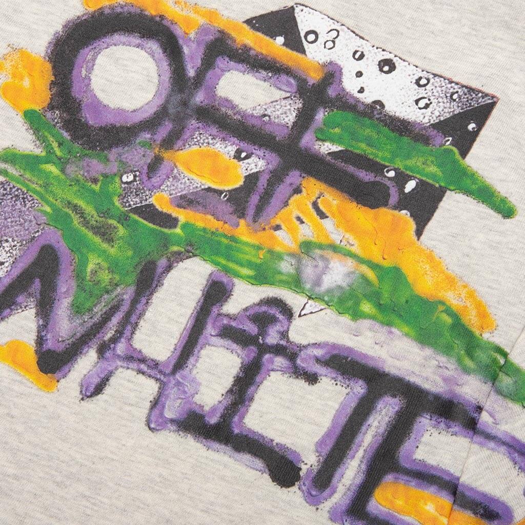 Metal Flowers Regular S/S Tee - Grey Melange