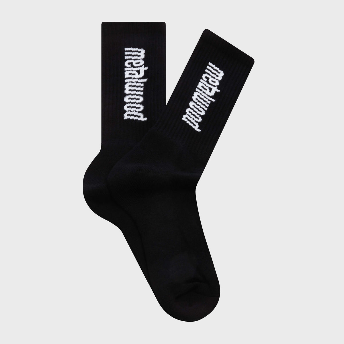 Metal Logo Crew Sock - Black