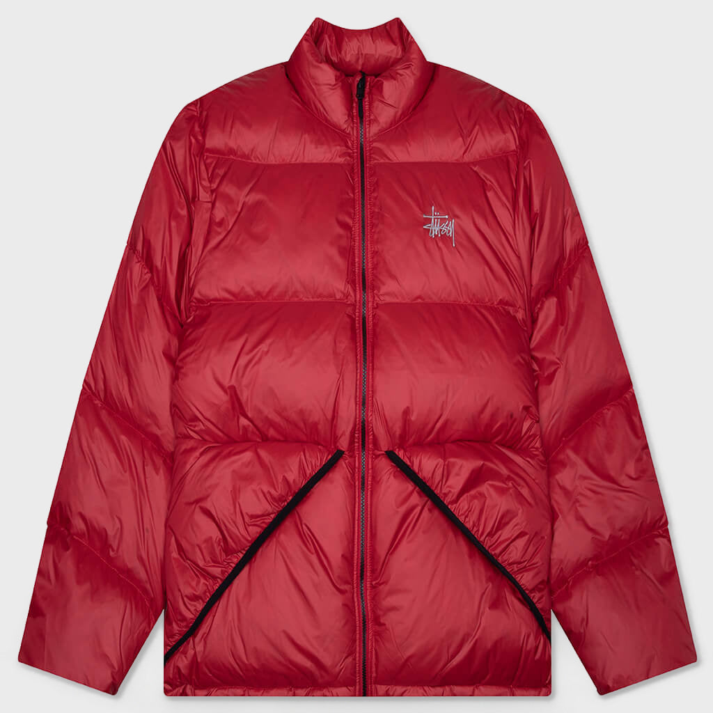 Micro Ripstop Down Mock - Red