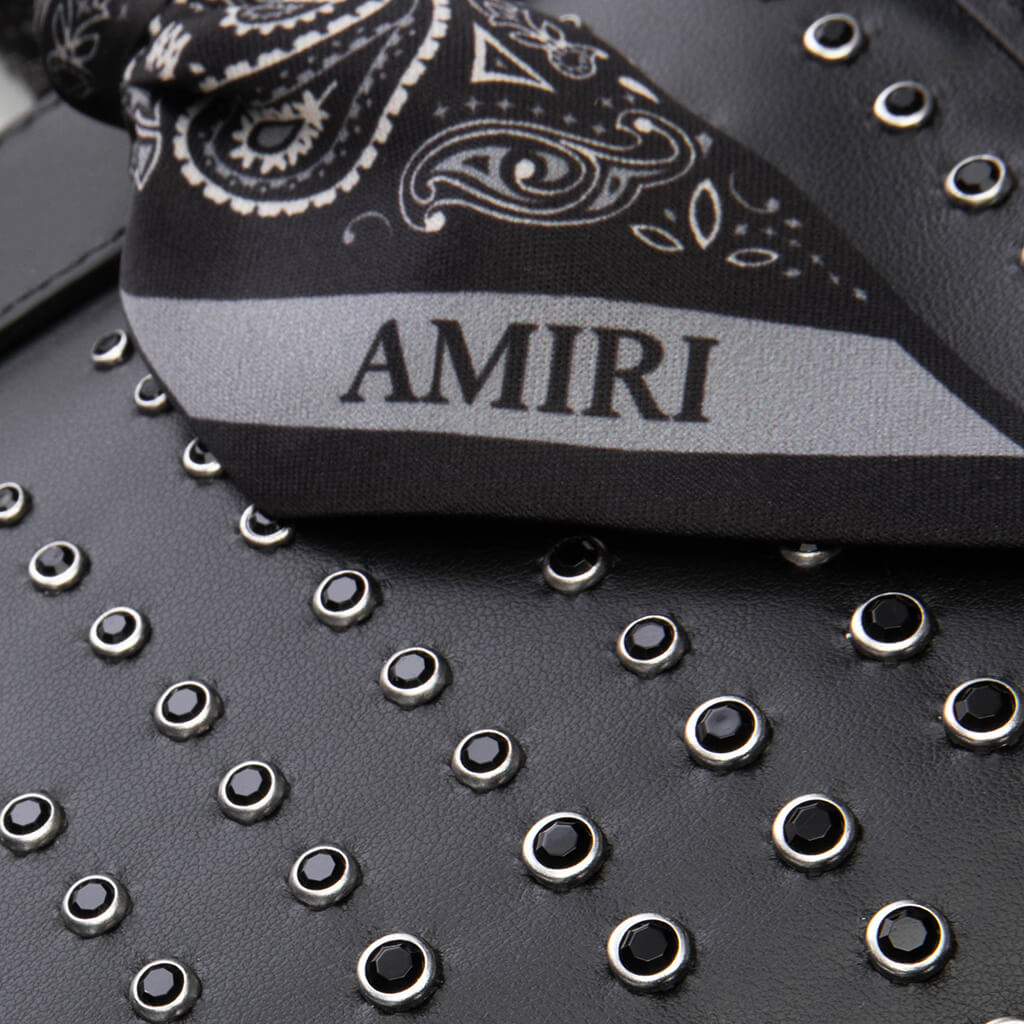 Micro Triangle Stud Bag - Black