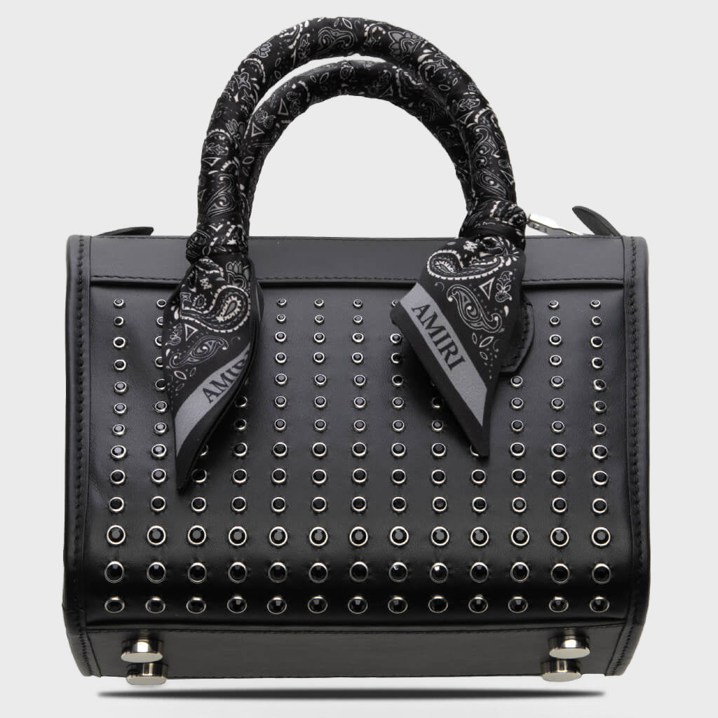Micro Triangle Stud Bag - Black