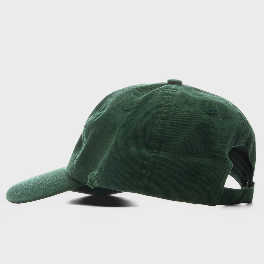 Mid Century Distressed Dad Hat - Forest